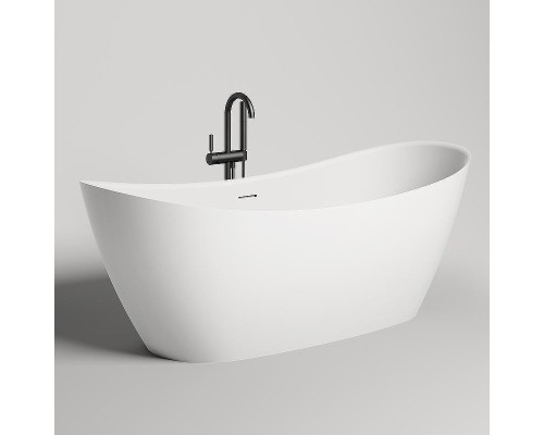 Ванна из искусственного камня Salini Noemi 185х81 101811G Белая глянцевая