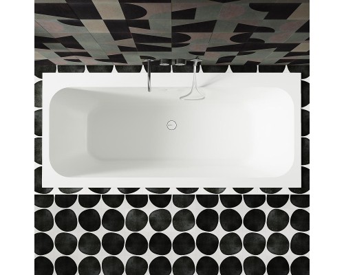 Ванна из искусственного камня Salini Orlanda 170х70 102011G Белая глянцевая