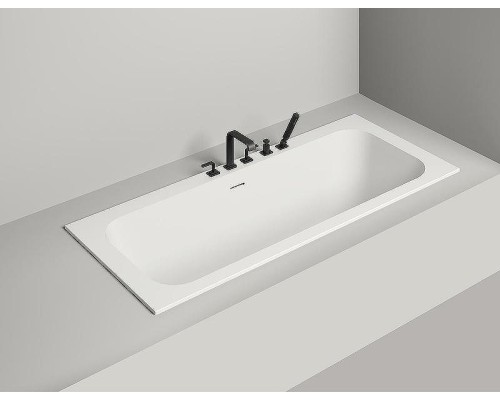 Ванна из искусственного камня Salini Orlanda Axis Kit 190х80 103321M Белая матовая