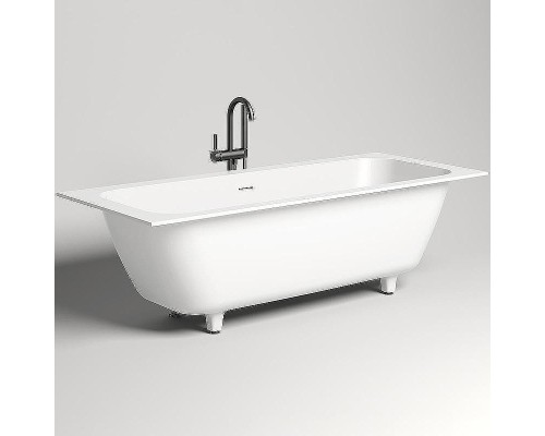 Ванна из искусственного камня Salini Orlanda Axis Kit 190х80 103321M Белая матовая