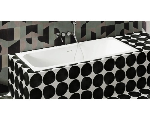 Ванна из искусственного камня Salini Orlanda Axis Kit 190х80 103321M Белая матовая