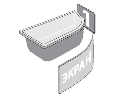 Акриловая ванна Triton Бэлла 140х77 L Н0000020161 цвет Белый