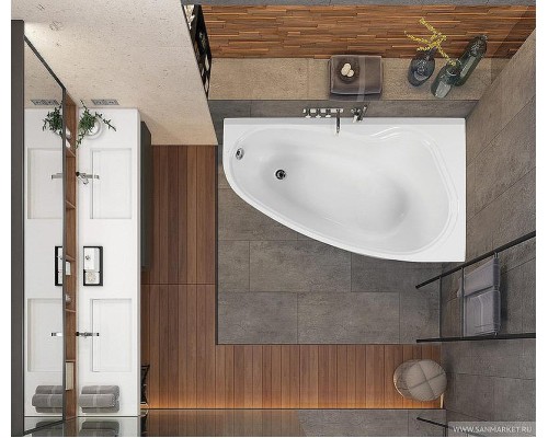 Акриловая ванна Vagnerplast Avona 150x90 R VPBA159AVO3PX-04 без гидромассажа