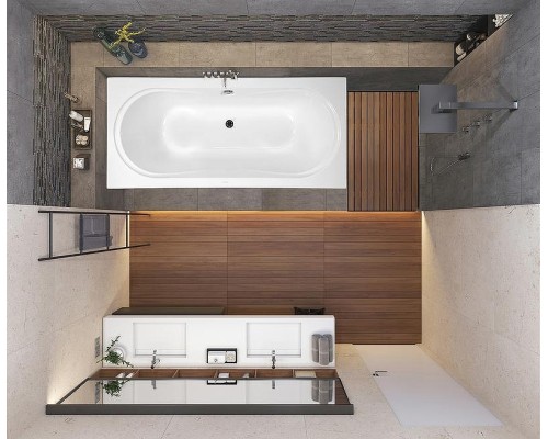 Акриловая ванна Vagnerplast Briana 185x90 без гидромассажа