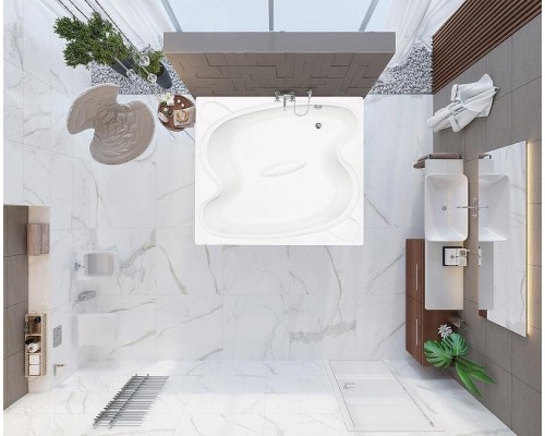 Акриловая ванна Vagnerplast Helios 194x170 без гидромассажа