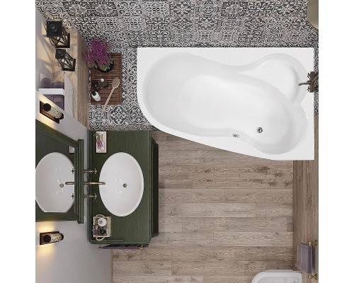 Акриловая ванна Vagnerplast Melite 160x105 R VPBA163MEL3PX-04 без гидромассажа