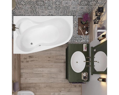 Акриловая ванна Vagnerplast Melite 160x105 L VPBA163MEL3LX-04 без гидромассажа