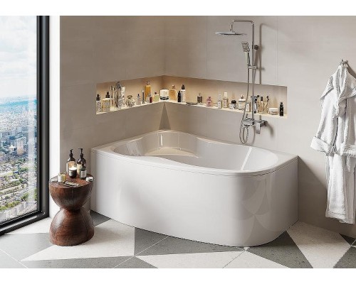 Акриловая ванна Vagnerplast Melite 160x105 L VPBA163MEL3LX-04 без гидромассажа