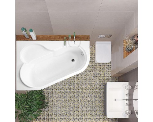 Акриловая ванна Vagnerplast Selena 147x100 L VPBA141SEL3LE-04 без гидромассажа