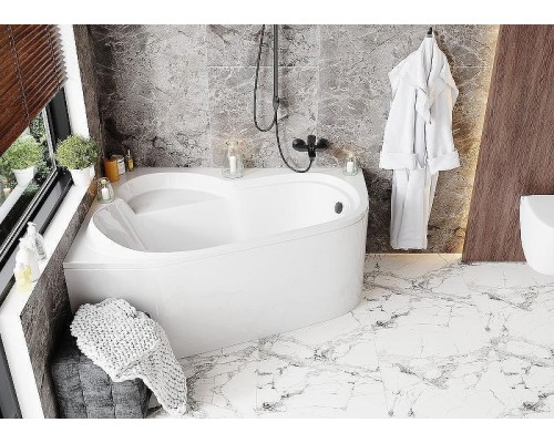 Акриловая ванна Vagnerplast Selena 147x100 L VPBA141SEL3LE-04 без гидромассажа