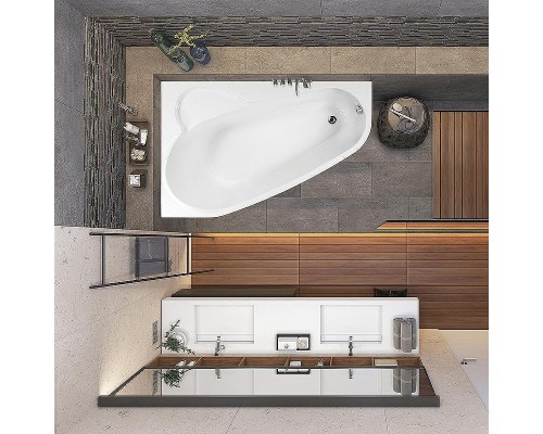 Акриловая ванна Vagnerplast Selena 160x105 L VPBA163SEL3LX-04 без гидромассажа