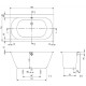 Квариловая ванна Villeroy&Boch Oberon 2.0 170x75 UBQ170OBR2DV-01 без гидромассажа