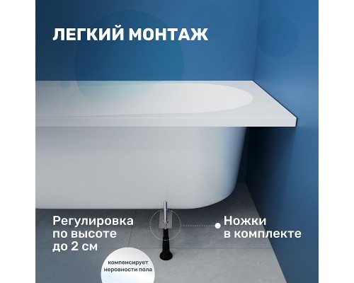 Акриловая ванна Vincea 170х70 VBT-2B170-LG цвет Белый