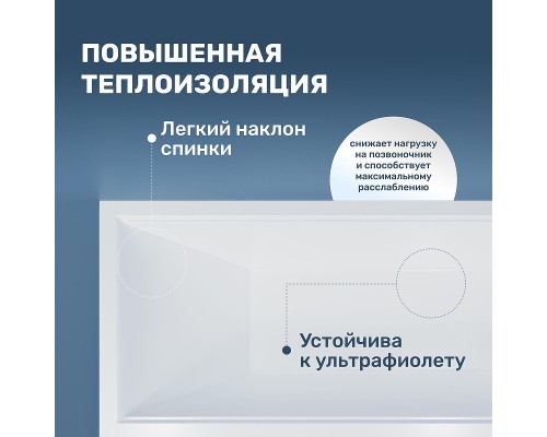 Акриловая ванна Vincea 170х70 VBT-2G170-LG цвет Белый