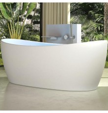 Ванна из искусственного камня Vincea 170x80 VBT-6S03MW Белая матовая без гидромассажа