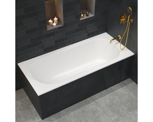 Ванна из искусственного камня Whitecross Gin 170x75 0217.170075.200 Белая матовая без гидромассажа