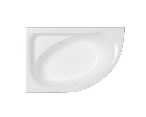 Акриловая ванна Whitecross Aquarella 170x110 L 0108.170110.100.RELAX.WH цвет Белый с гидромассажем форсунки Белые