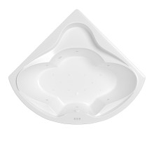 Акриловая ванна Whitecross Konsul 150x150 0110.150150.100.RELAX.WH цвет Белый с гидромассажем форсунки Белые