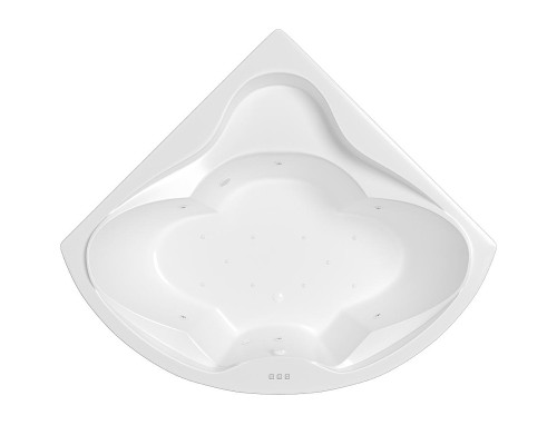 Акриловая ванна Whitecross Konsul 150x150 0110.150150.100.RELAX.WH цвет Белый с гидромассажем форсунки Белые