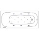 Акриловая ванна Whitecross Layla Slim 170x75 0122.170075.100.RELAX.CR с гидромассажем
