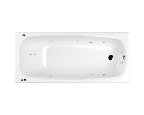 Акриловая ванна Whitecross Layla Slim 170x75 0122.170075.100.SMARTNANO.GL с гидромассажем