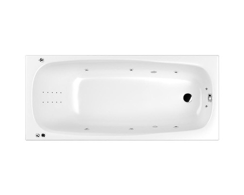 Акриловая ванна Whitecross Layla Slim 170x75 0122.170075.100.SMARTNANO.CR с гидромассажем