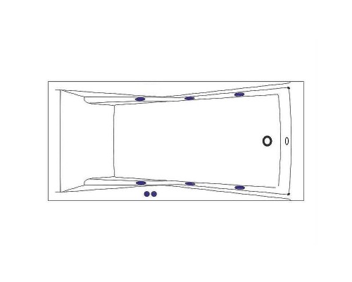 Акриловая ванна Whitecross Palace 170x75 0104.170075.100.SOFT.GL с гидромассажем