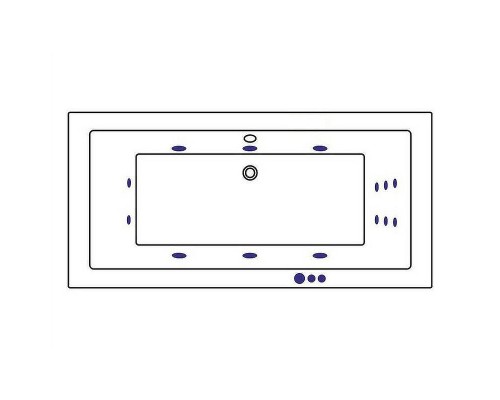 Акриловая ванна Whitecross Savia Duo 170x80 0103.170080.100.SMART.WH с гидромассажем