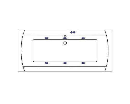 Акриловая ванна Whitecross Wave 170x75 0101.170075.100.SOFT.GL с гидромассажем