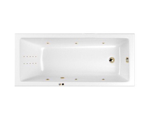 Акриловая ванна Whitecross Wave Slim 170x75 0111.170075.100.LINENANO.GL с гидромассажем