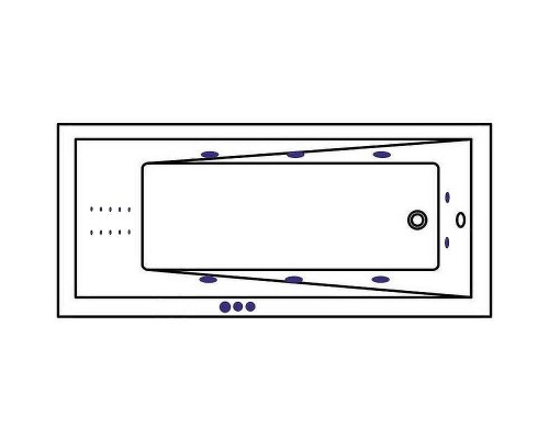 Акриловая ванна Whitecross Wave Slim 150x70 0111.150070.100.SMARTNANO.CR с гидромассажем