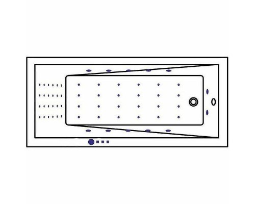 Акриловая ванна Whitecross Wave Slim 170x75 0111.170075.100.NANO.GL с гидромассажем