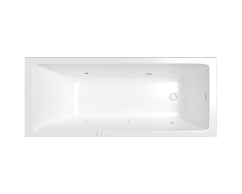 Акриловая ванна Whitecross Wave Slim 160x70 0111.160070.100.SOFT.WH с гидромассажем