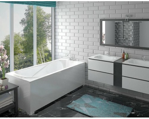 Ванна из искусственного камня Эстет Альфа 170х75 ФР-00001751 без гидромассажа