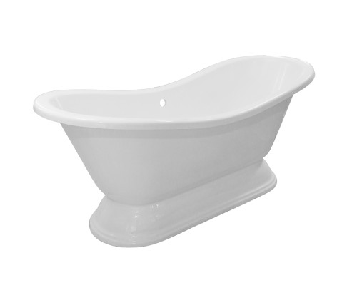 Ванна из искусственного камня Эстет Бостон 180х74 ФР-00014526 цвет Белый матовый