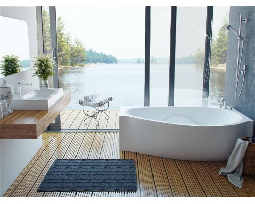 Ванна из искусственного камня Эстет Грация 170х94 R ФР-00014530 цвет Белый матовый