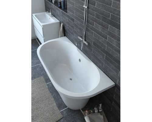 Ванна из искусственного камня Эстет Лира 170х80 ФР-00014538 цвет Белый матовый