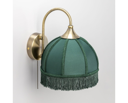 Citilux Базель CL407312 Бра с зелёным абажуром и выключателем