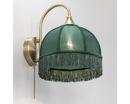 Citilux Базель CL407312 Бра с зелёным абажуром и выключателем