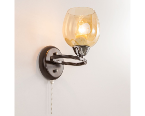 Citilux Элвин CL107315 Бра с выключателем Венге Хром