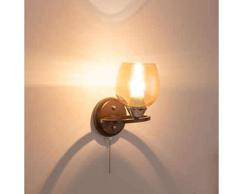 Citilux Элвин CL107315 Бра с выключателем Венге Хром