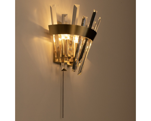 Citilux Вестерос CL307313 Бра хрустальное с выключателем Бронза