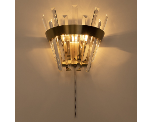 Citilux Вестерос CL307313 Бра хрустальное с выключателем Бронза
