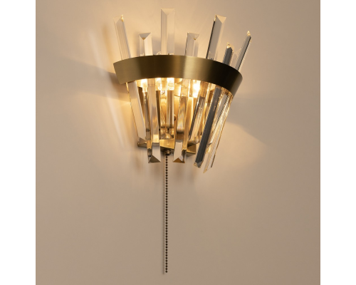 Citilux Вестерос CL307313 Бра хрустальное с выключателем Бронза