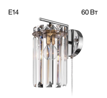 Citilux AXIS CL313411 Бра хрустальное с выключателем Хром