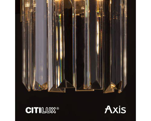 Citilux AXIS CL313411 Бра хрустальное с выключателем Хром