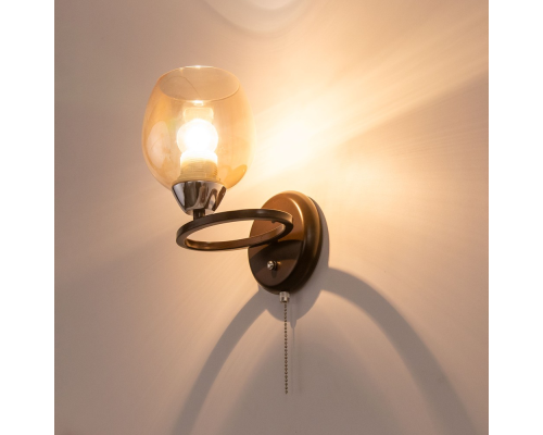 Citilux Элвин CL107315 Бра с выключателем Венге Хром