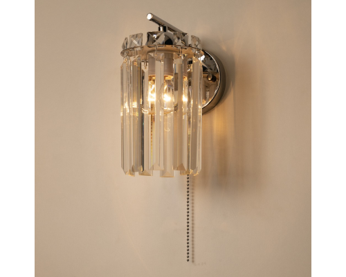 Citilux AXIS CL313411 Бра хрустальное с выключателем Хром