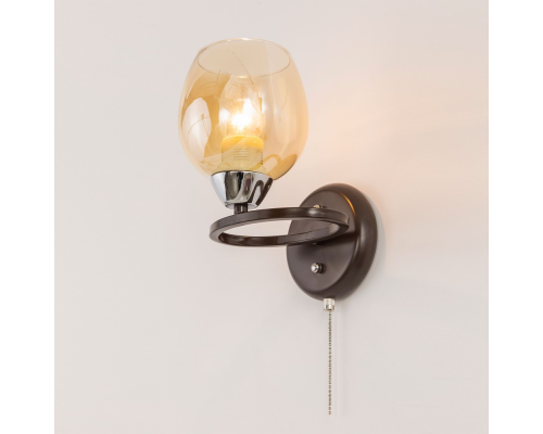 Citilux Элвин CL107315 Бра с выключателем Венге Хром