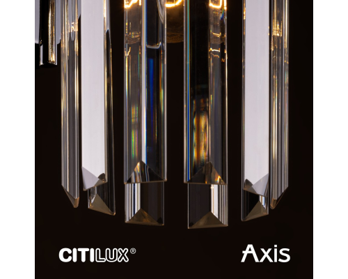 Citilux AXIS CL313413 Бра хрустальное с выключателем Бронза